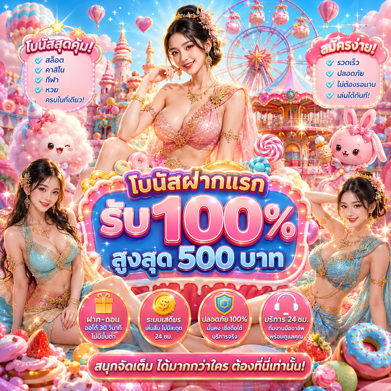 โปรคืนยอดเสีย 10% ทุกวันจันทร์